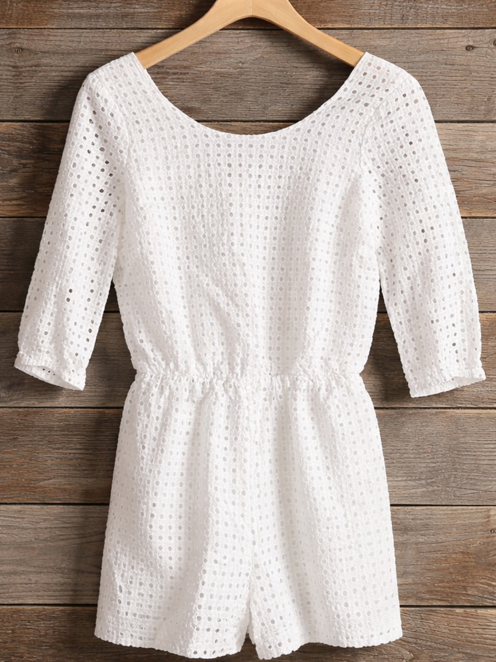 White Eyelet Romper